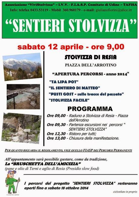 SENTIERI APERTI A STOLVIZZA DI RESIA