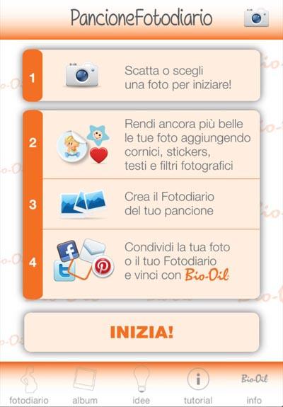 Bio-Oil: La nuova APP Pancione Fotodiario by Bio-Oil