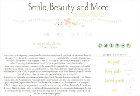 Blog Design per Smile, Beauty & More {Grazie Daniela!}