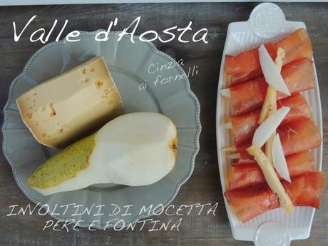 Involtini con mocetta pera fontina e miele