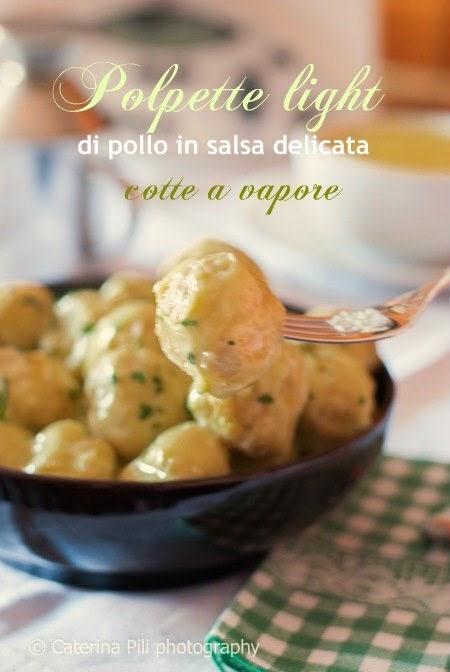 Polpette light di pollo in salsa delicata cotte a vapore