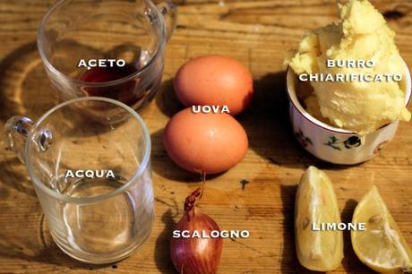 Ingredienti per preparare la salsa olandese