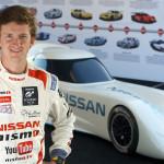 Lucas Ordonez with the Nissan ZEOD RC, his Le Mans 24 Hour car in 2014