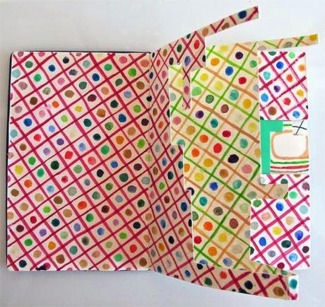 I BELLISSIMI SKETCHBOOKS E ARTWORKS CON PATTERNS GEOMETRICI E MOTIVI FLOREALI DI NURIA MORA