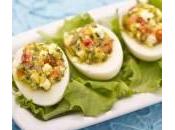 Finger food: uova alla greca feta alici