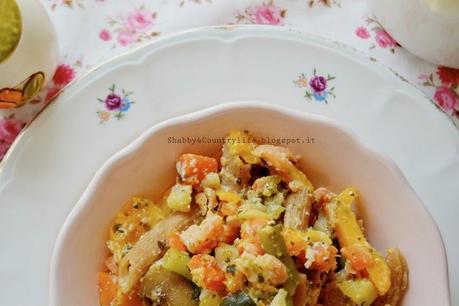 Colors Spring Pasta with Smoked Salmon- shabby&countrylife.blogspot.it