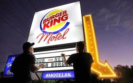 Burger King apre un motel - per incoraggiare l'infedeltà. Al manzo.