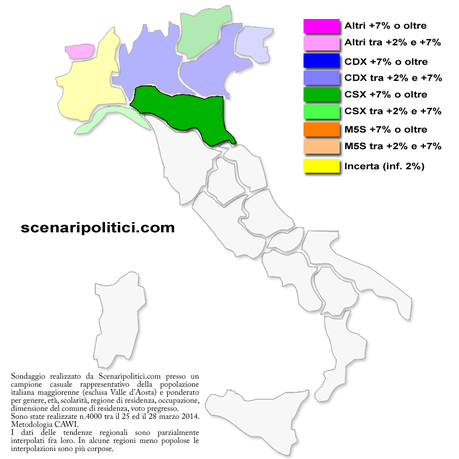 Sondaggio EMILIA ROMAGNA 31 marzo