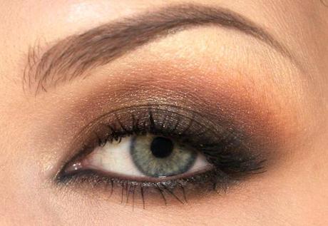 smokey eyes semplice marrone