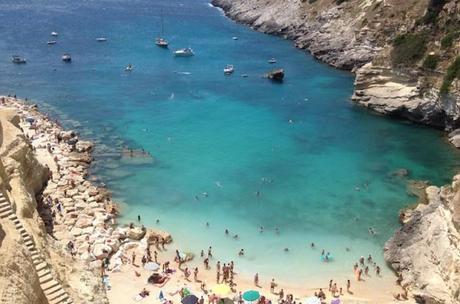 Cala di Porto Miggiano dall'alto