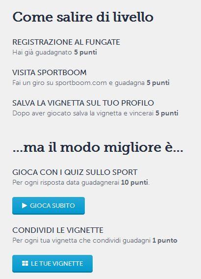 SPORTBOOM FUNGATE: il gioco e concorso più cool per gli amanti dello sport!