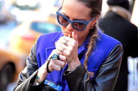 In the Street...Blu...For vogue.it...Electric Cobalt Blue #2