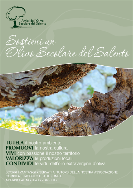 Associazione Amici Olivo Secolare del Salento: per l’abbandono dell’olivicoltura a causa degli aiuti comunitari (premio unico) concessi senza controlli in campo ognuno è legittimato ad incassare gli aiuti senza dimostrare alcun tipo di attività agronom...