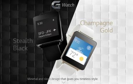 LG G Watch sarà disponibile anche nella colorazione oro