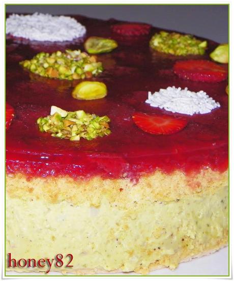 TORTA PISTACCHIO E FRAGOLE