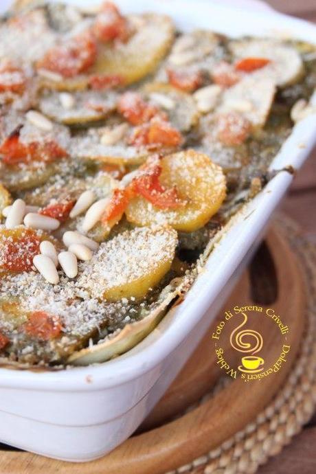 LASAGNE AL PESTO CON PATATE-POMODORINI (48)+