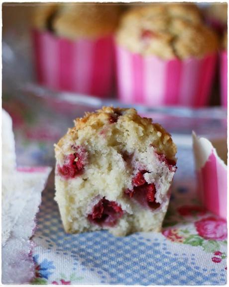 Muffins cocco-lampone