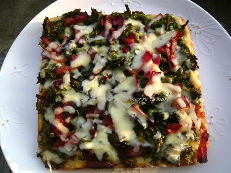 Pizza con cime di rapa con impasto base nr 3 della Cuochina