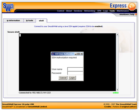 smoothwall tools_shell