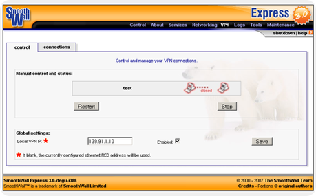 smoothwall vpn-control2