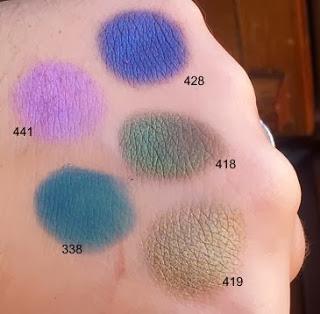 I miei ombretti Inglot: swatches e review