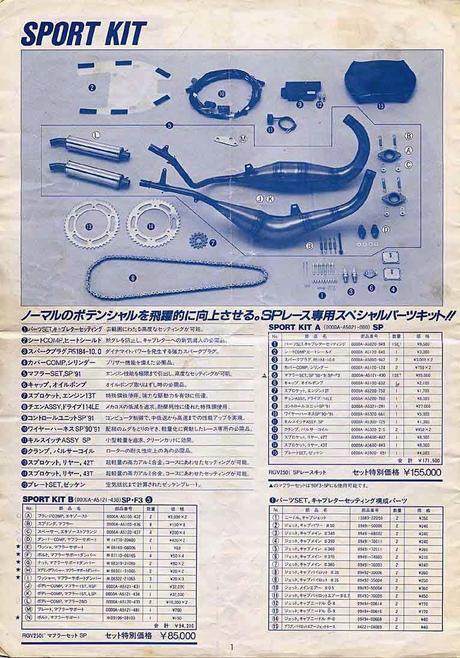 Vintage Japan Brochures: Suzuki RGV 250 Γ Sport Kit 1991