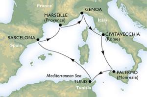 Crociera mediterraneo occidentale