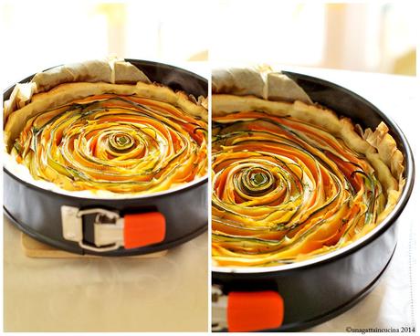 Mini spiral tarts in cocotte