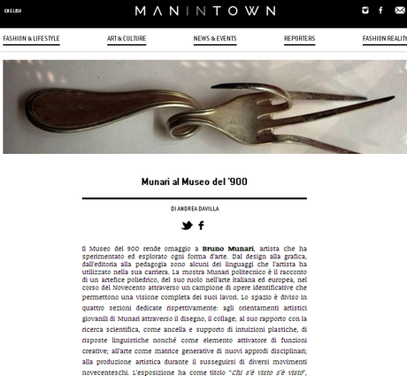 Munari al Museo del '900 _ publish on Man In Town