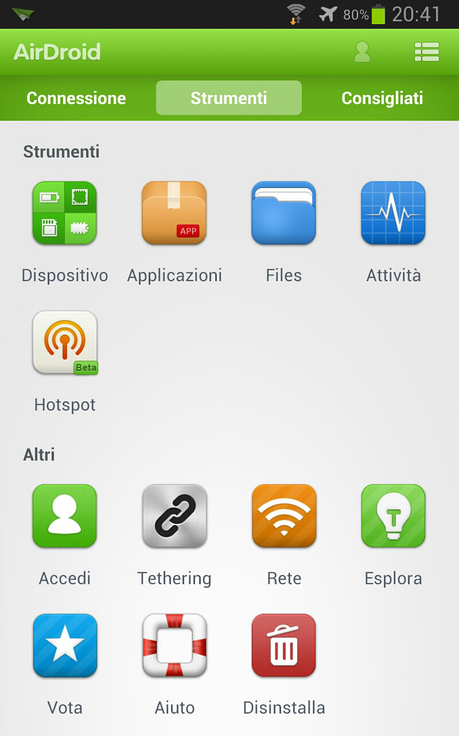 Piccolo approfondimento su Airdroid.