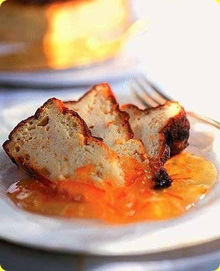 Cheese-cake di ricotta con salsa all’arancio