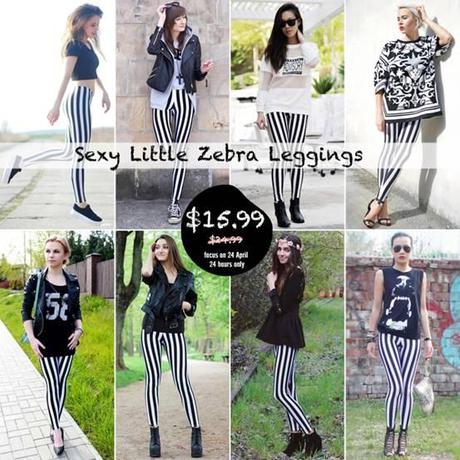 Little Zebra Leggings Big Sale