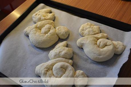 Coniglietti di Pane prima della lievitazione