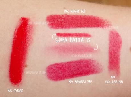 Swatches matita labbra 13 Shaka