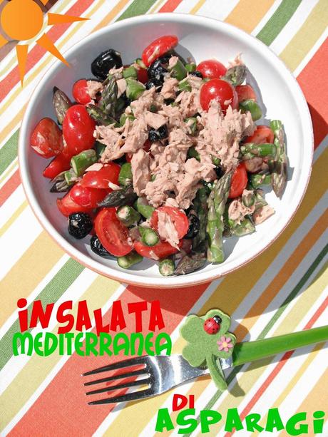 Insalata mediterranea di asparagi