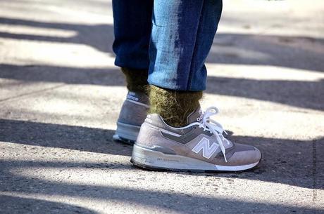 In the Street...Socks over pants