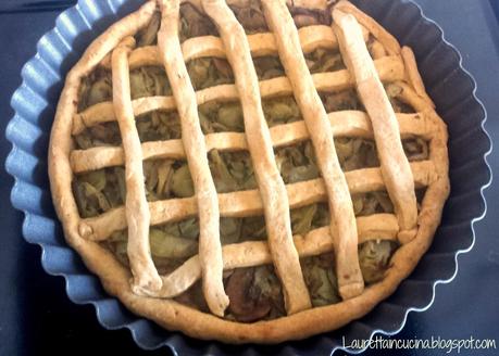 Passioni vecchie e nuove - Crostata Veg di Funghi e Carciofi