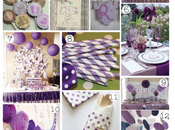 Inspiration board purple party