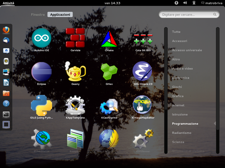 Schermata di GNOME 3