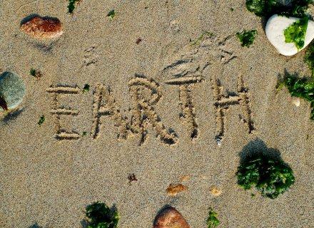 sand stones and earth
