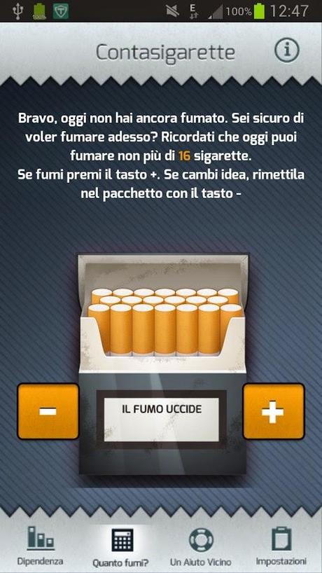 Un app per fumare di meno ?