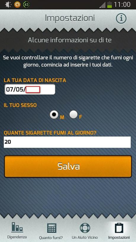 Un app per fumare di meno ?