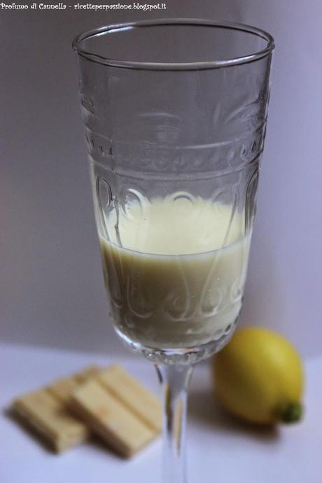 Liquore al cioccolato bianco al profumo di limone - piacere vellutato