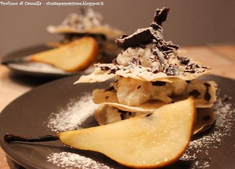 Millefoglie di pasta fillo, pere e ricotta - grande piacere, minimo impegno