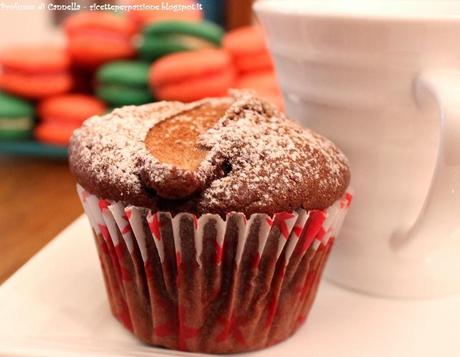 Muffin cacao e pere - il buongiorno si vede dal mattino