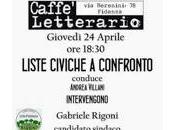 Fidenza, liste civiche: oggi caffe' letterario parla gabriele giovanna mario
