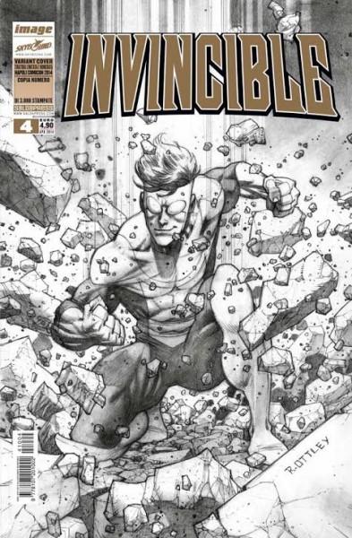 Per Invincible #4 una​ variant cover Ryan Ottley per Napoli Comicon SaldaPress Invincible 