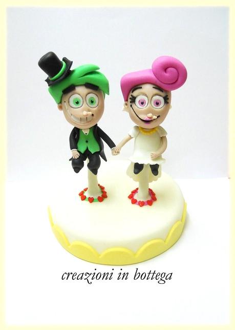 Due Fantagenitori-The Fairly OddParents (cake topper per matrimonio)