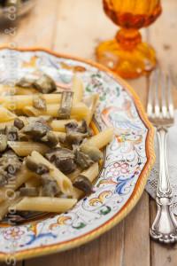 pasta-olive-capperi-e-carciofi di Stefania Oliveri - Gluten Free Travel and Living