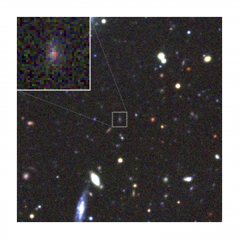 La supernova PS1-10afx. Crediti: Credit: Kavli IPMU/CFHT